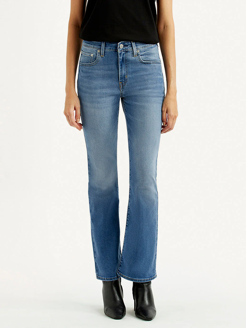 Women's 725 Blue Bootcut Fit High Rise Jeans - Image 3