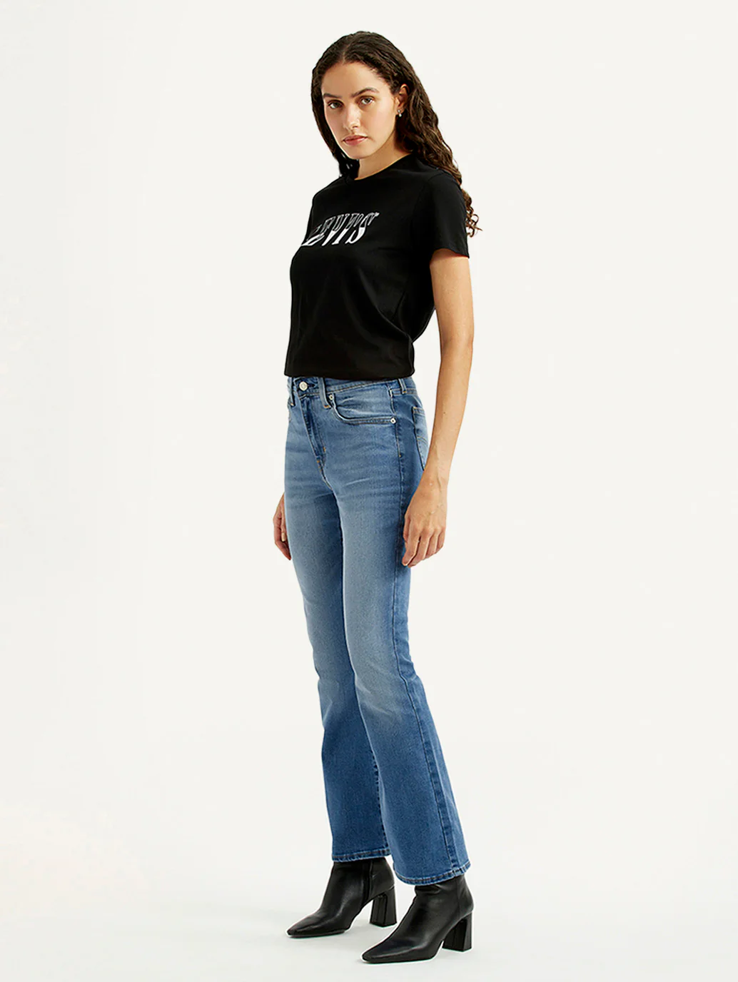 Women's 725 Blue Bootcut Fit High Rise Jeans - Image 7