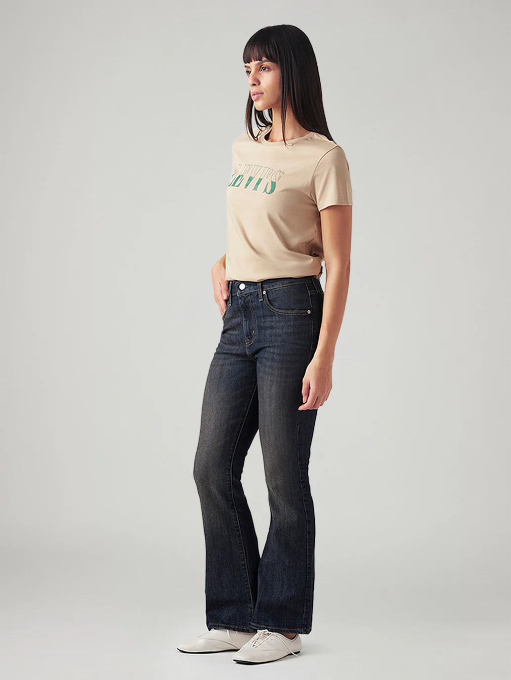 Women's 725 Dark Indigo Bootcut Fit High Rise Jeans - Image 7