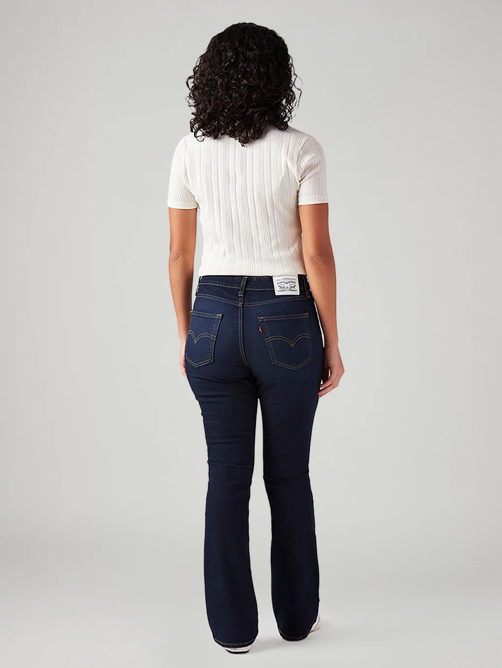 Women's 725 Dark Blue Bootcut Fit High Rise Jeans - Image 5