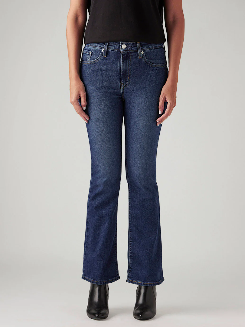 Women's 725 Dark Indigo Bootcut Fit High Rise Tinted Jeans - Image 2