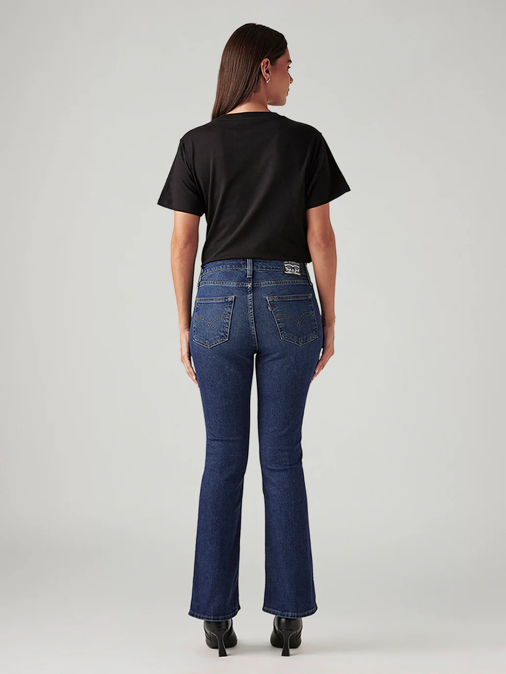 Women's 725 Dark Indigo Bootcut Fit High Rise Tinted Jeans - Image 3