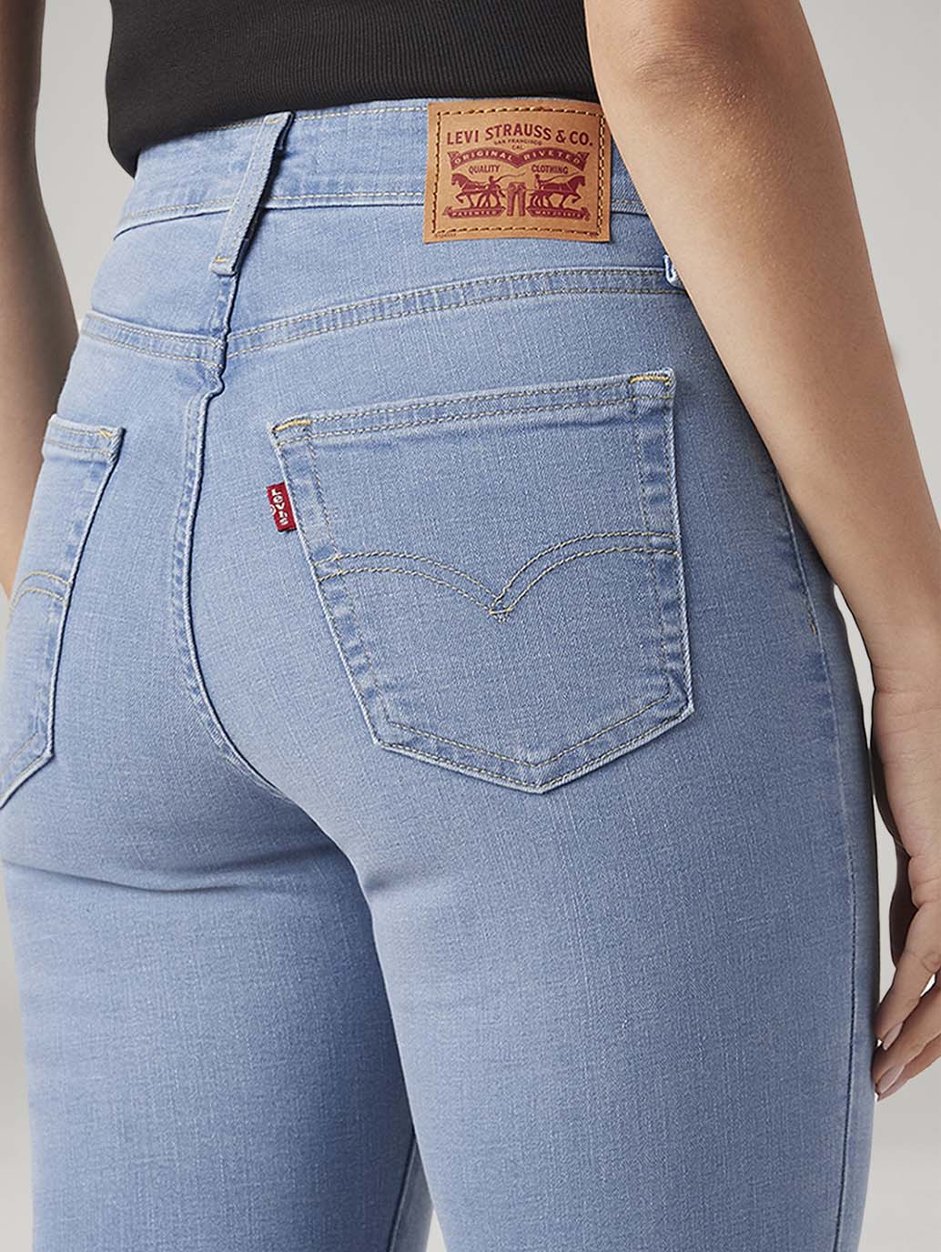 Womens 725 High Rise Flared Fit Cotton Stretch blend Jeans - Image 5