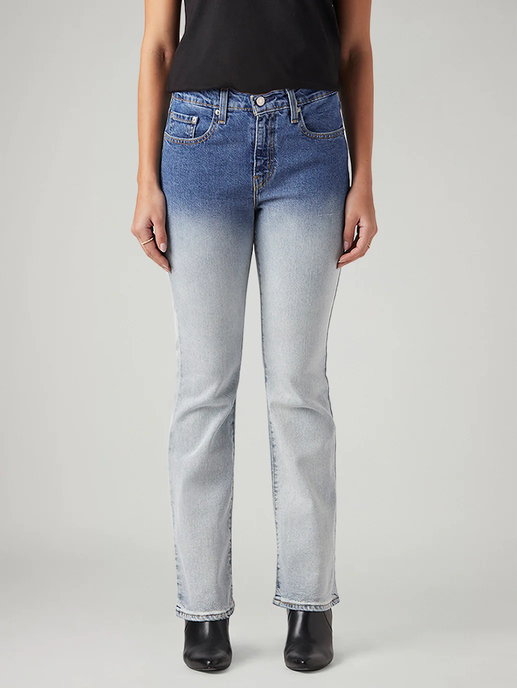 Women's 725 Light Blue Bootcut Fit High Rise Jeans - Image 3