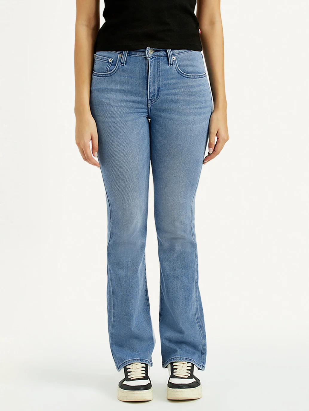 Women's 725 Med Indigo Bootcut Fit High Rise Jeans - Image 2