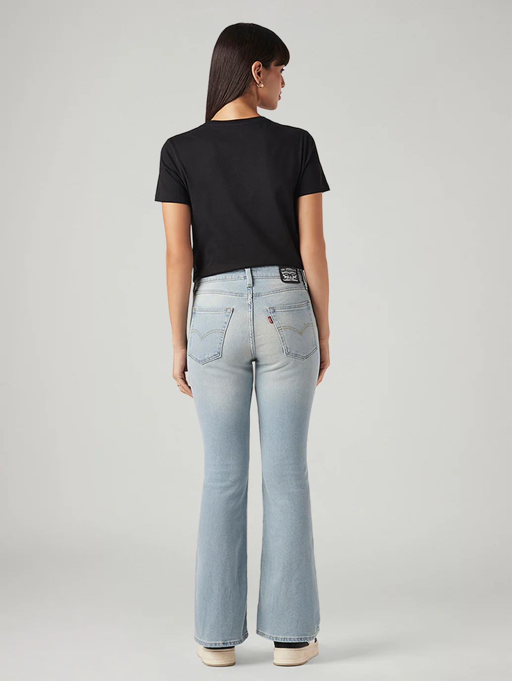 Women's 726 Light Blue Flared Fit High Rise Jeans - Image 4