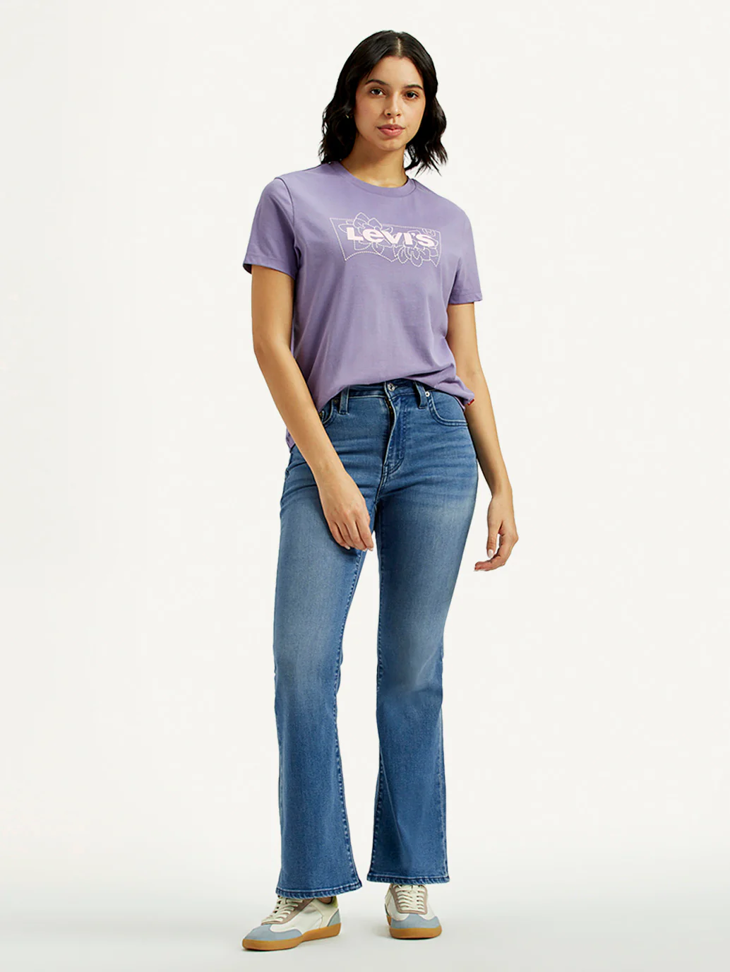 Women's 726 Mid Indigo Flared Fit High Rise Jeans