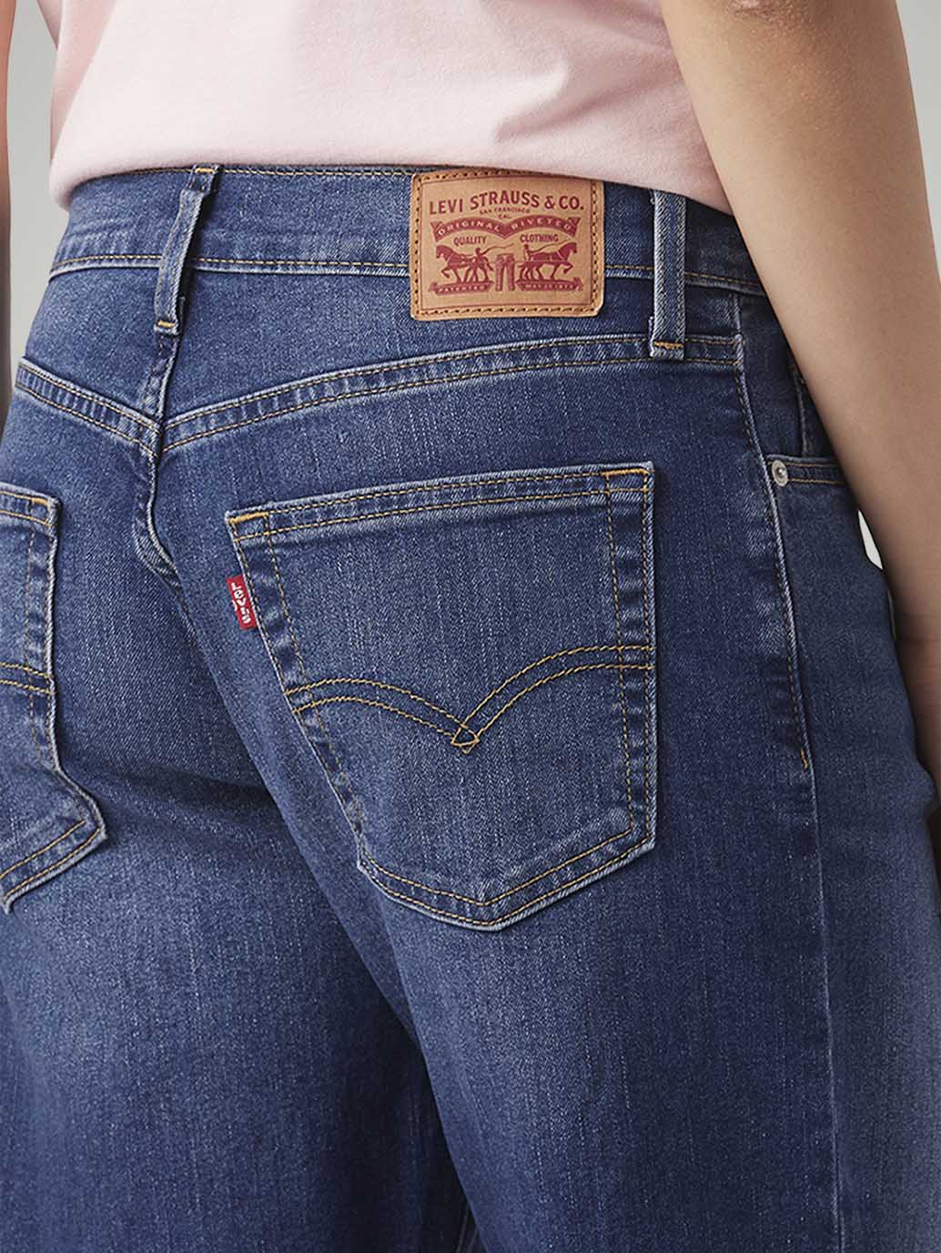 Women's 94 Blue Baggy Fit High Rise Jeans - Image 5