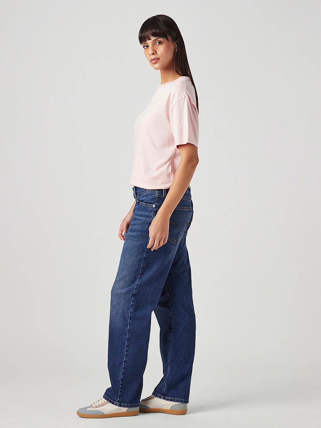 Women's 94 Blue Baggy Fit High Rise Jeans - Image 6