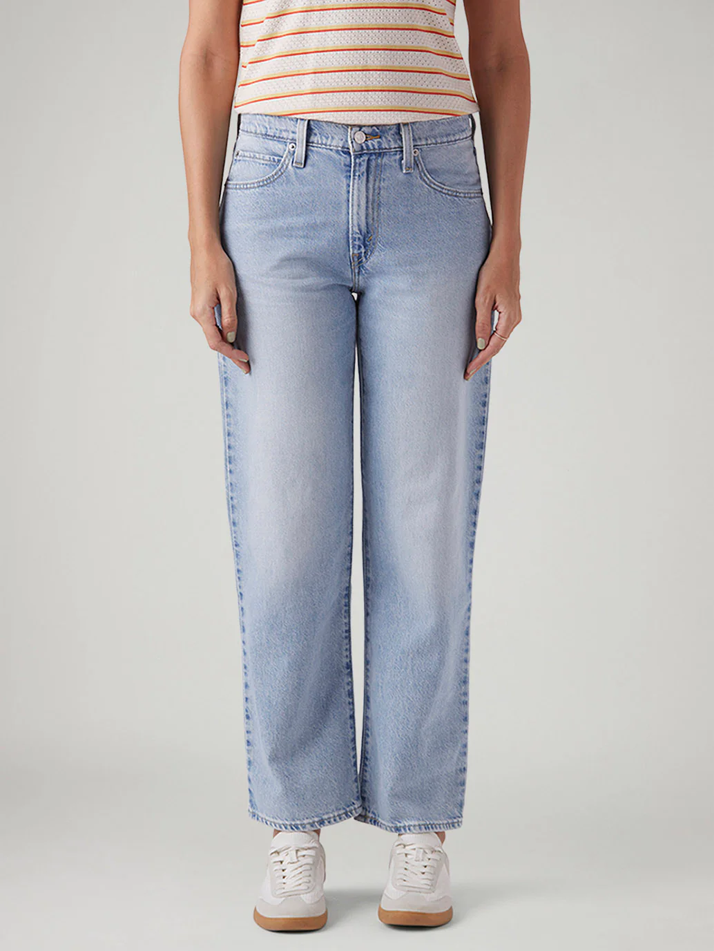 Women's 94 Light Blue Baggy Fit High Rise Jeans - Image 3
