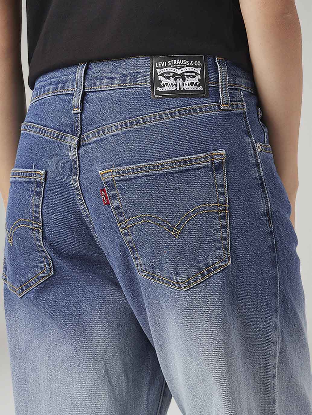 Women's 94 Light Blue Baggy Fit Mid Rise Jeans - Image 5