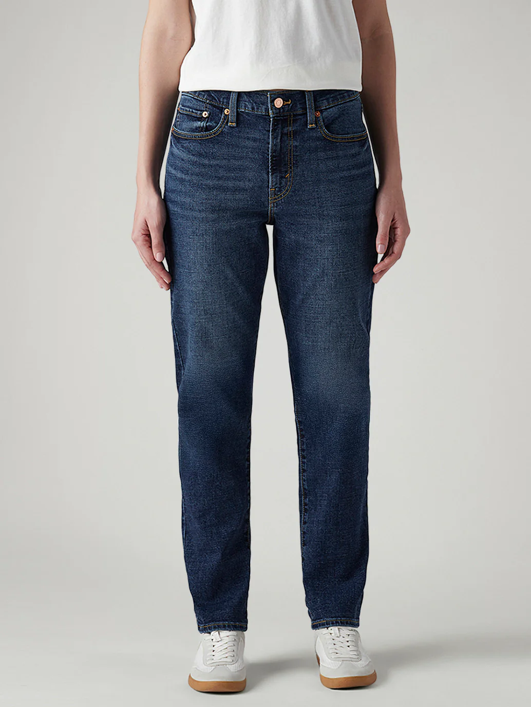 Women's Dark Indigo Wedgie Slim Fit Mid Rise Jeans - Image 3