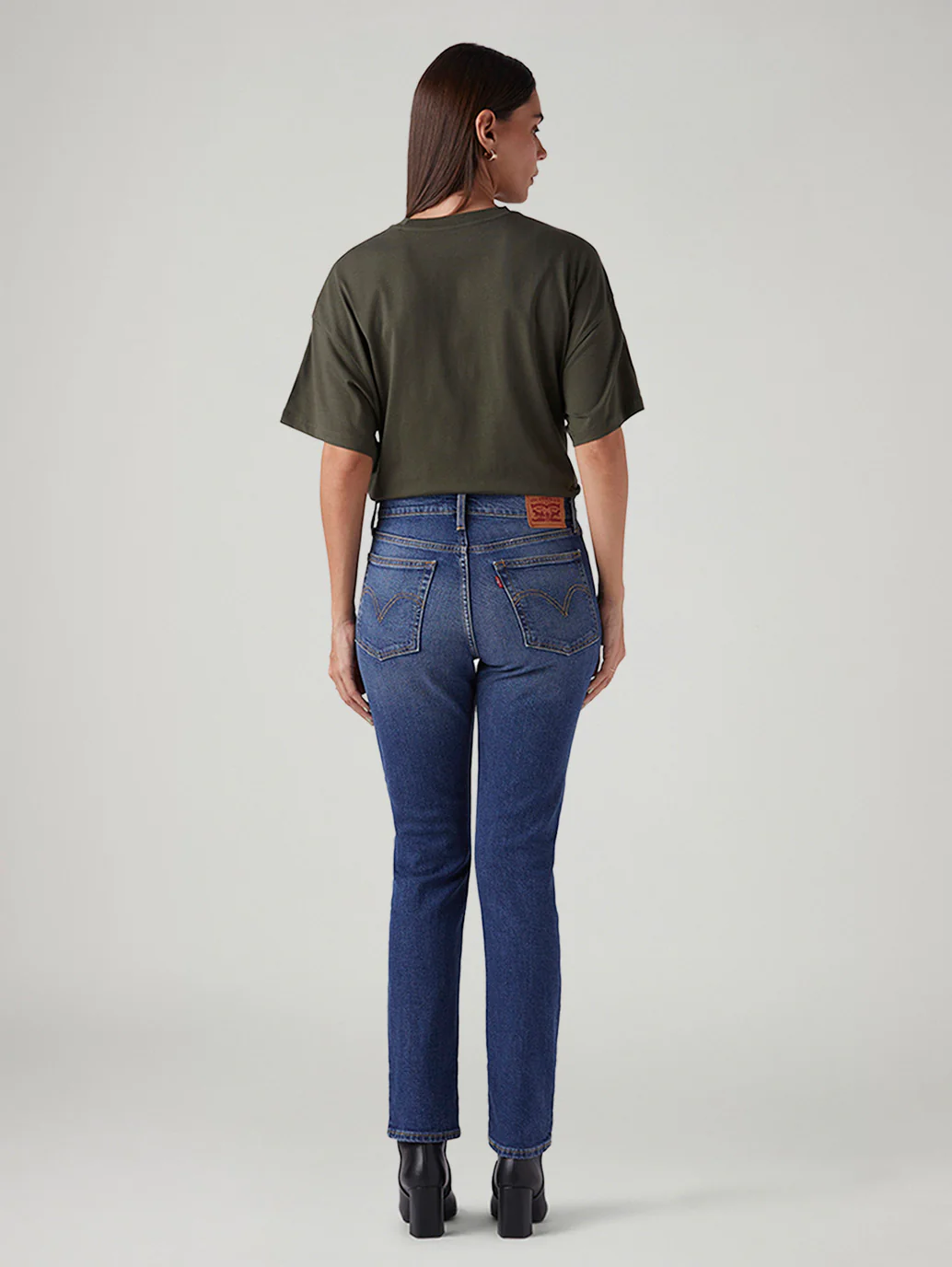 Women's Blue Wedgie Slim Fit Mid Rise Jeans - Image 4