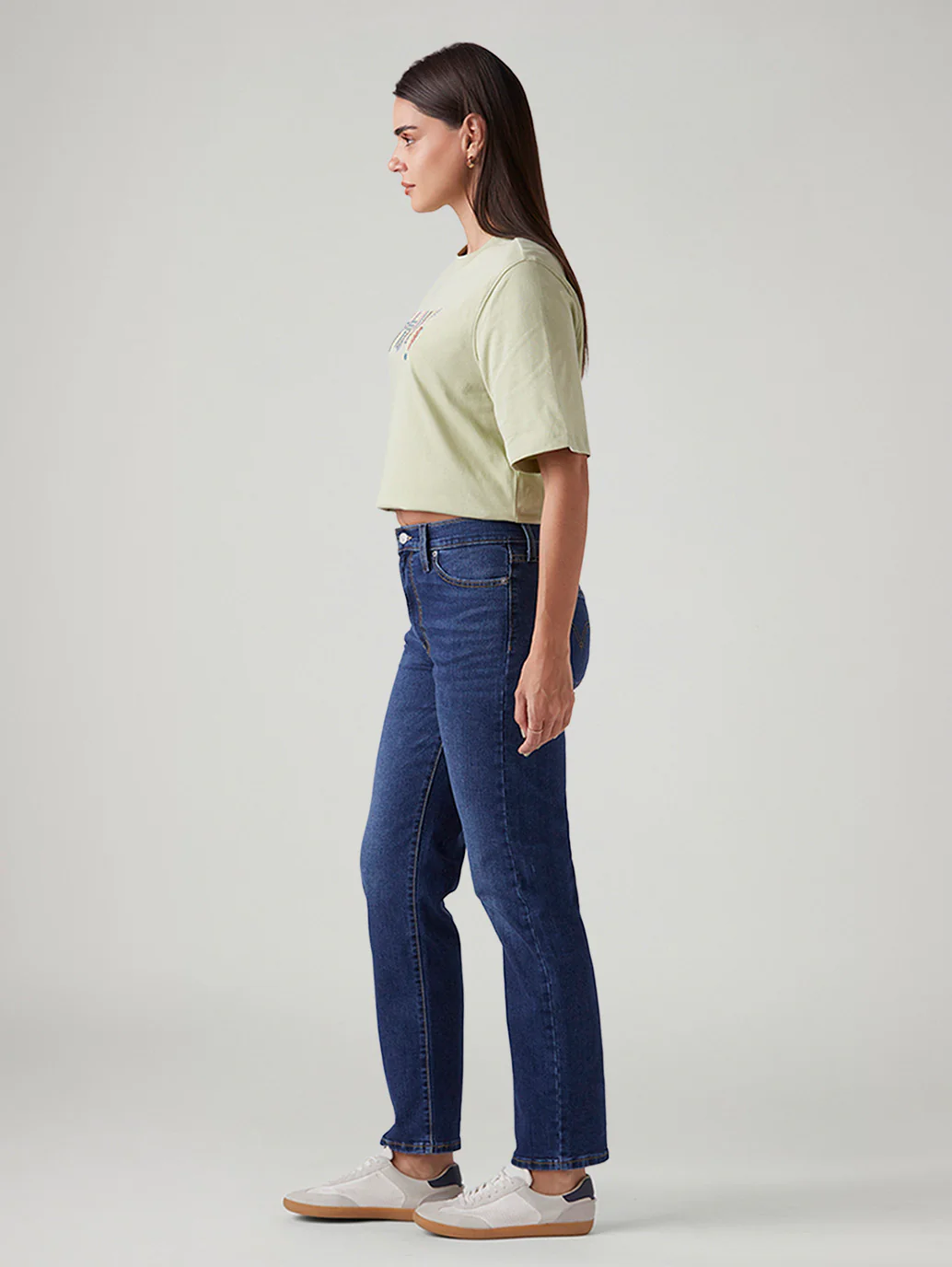Women's Blue Wedgie Straight Fit High Rise Jeans - Image 6