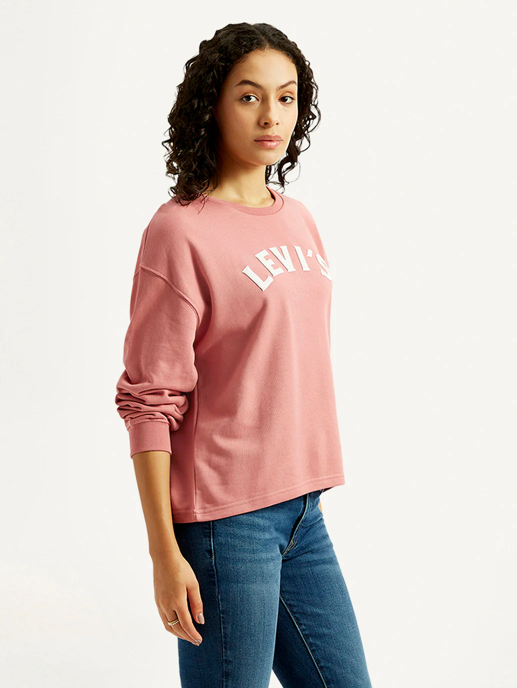 Women's Brand Logo Crew Neck Sweatshirt - Image 4