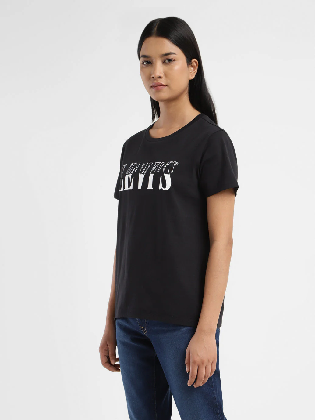 Women's Brand Logo Crew Neck T-shirt - Image 4