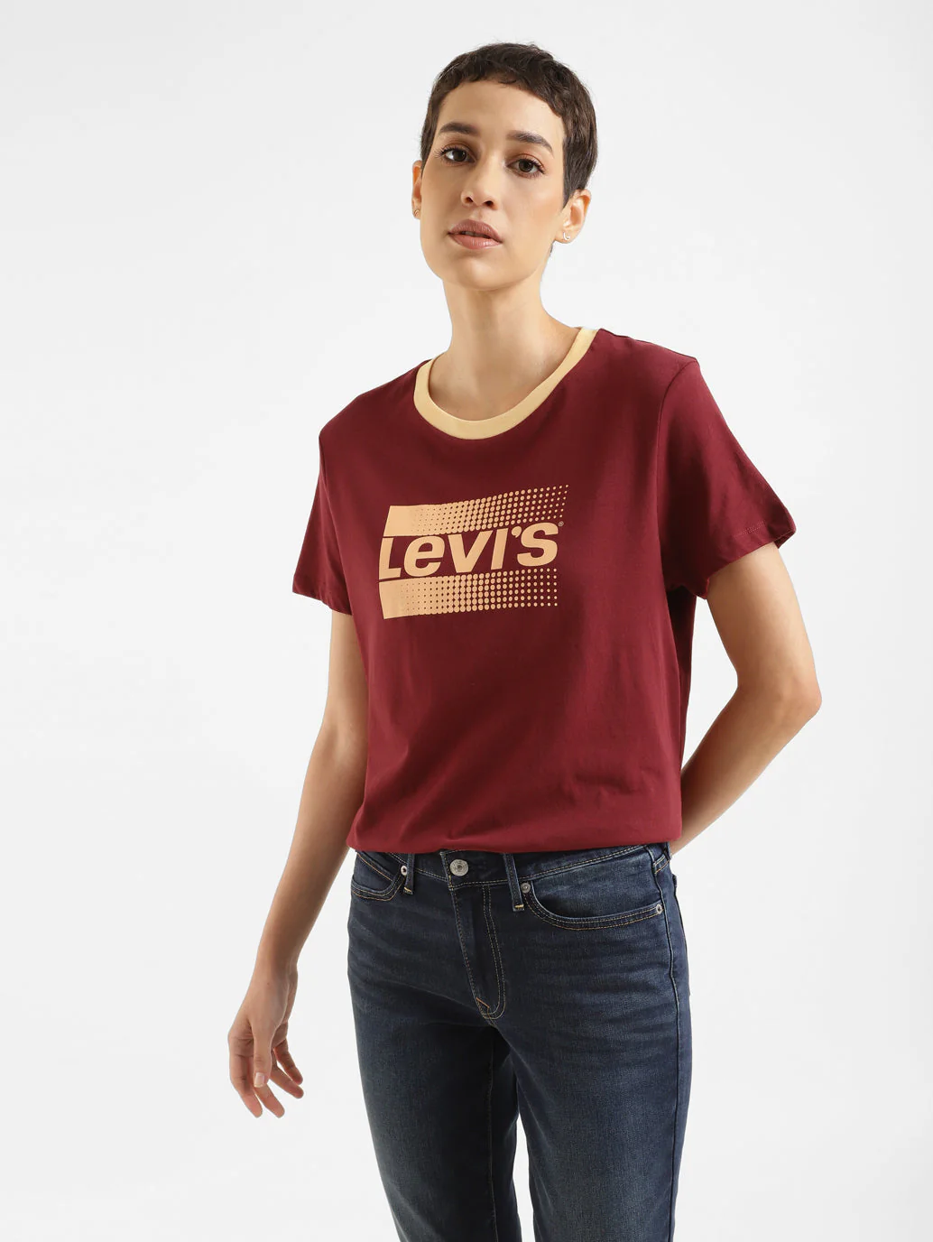 Women's Brand Logo Crew Neck T-shirt - Image 2