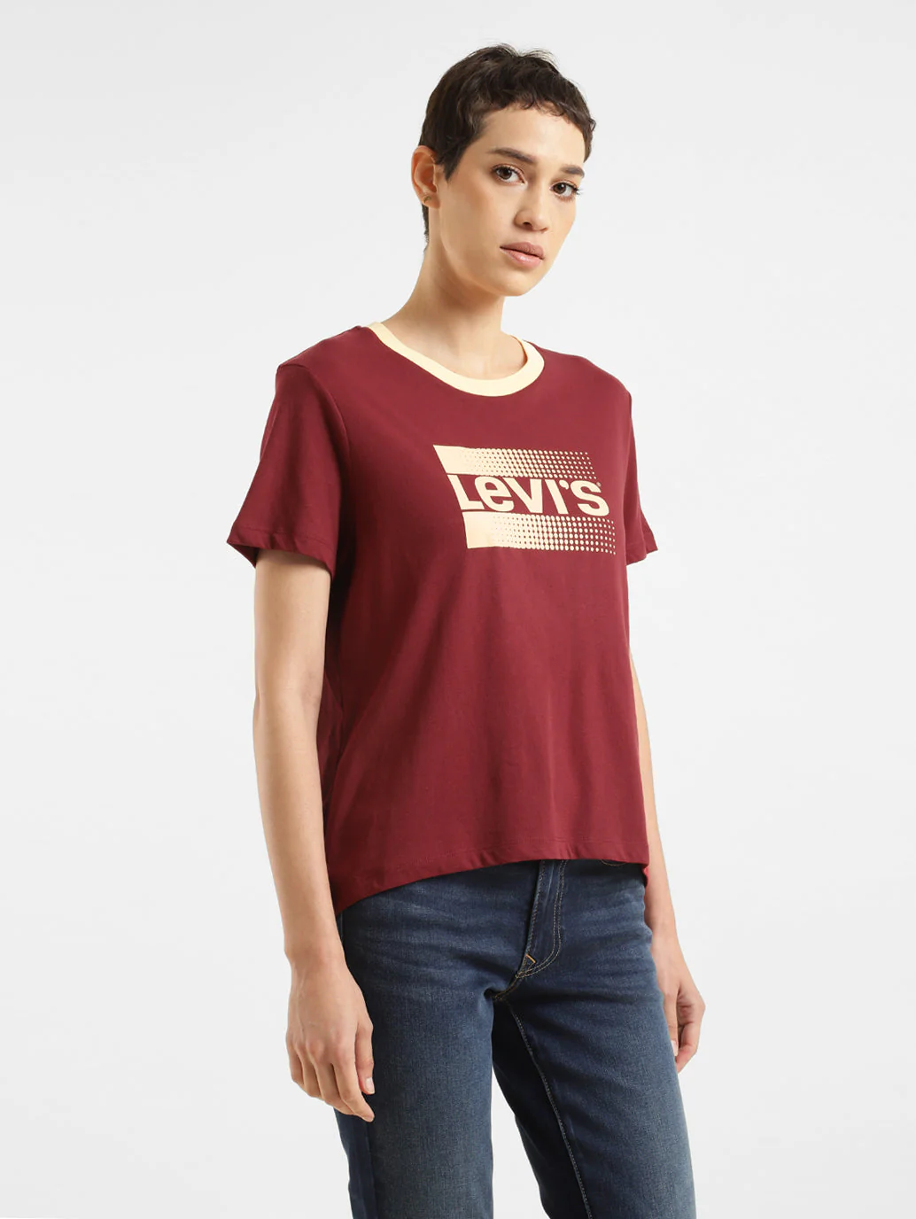 Women's Brand Logo Crew Neck T-shirt - Image 4