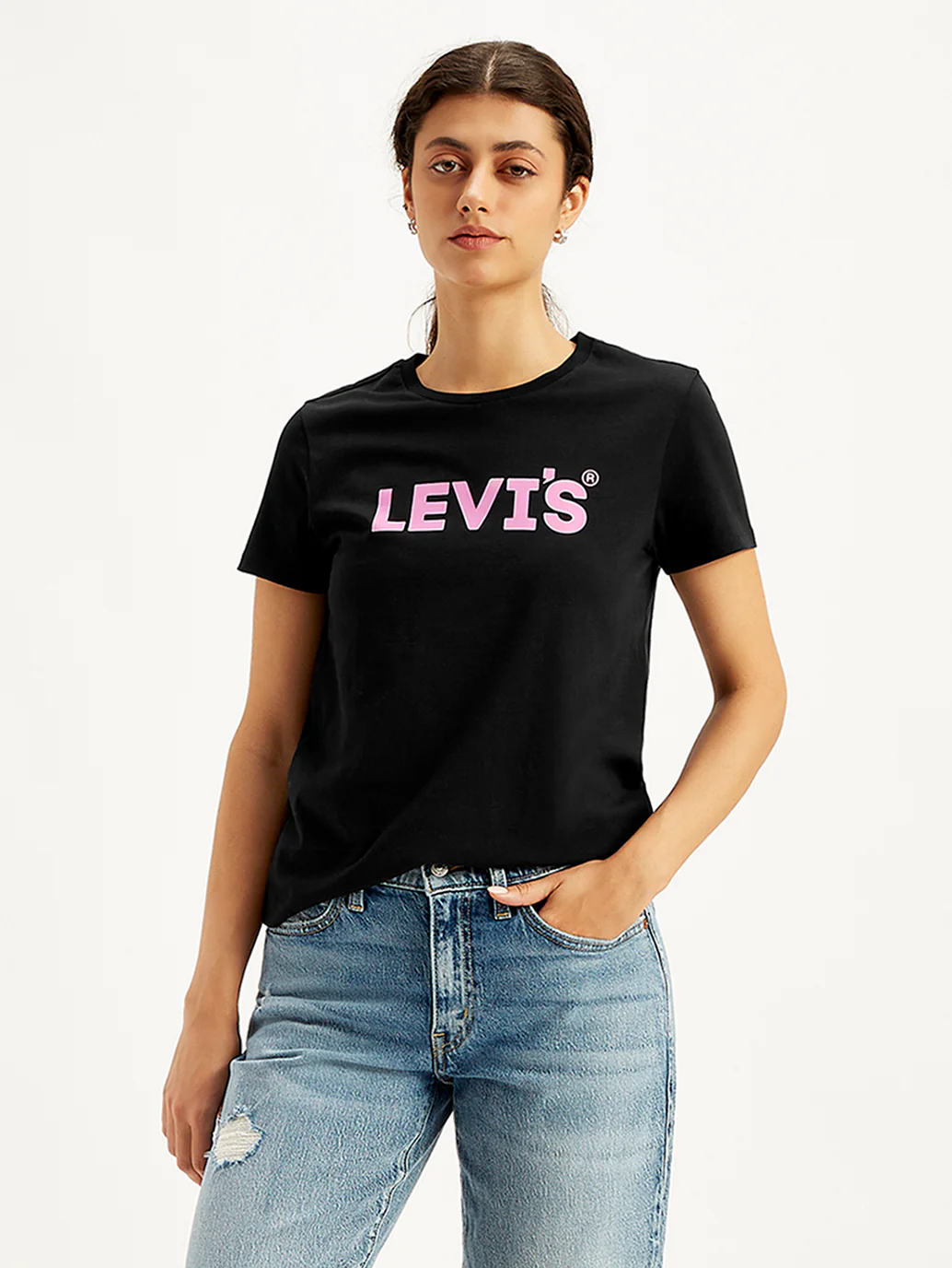 Women's Brand Logo Regular Fit T-Shirt - Image 5