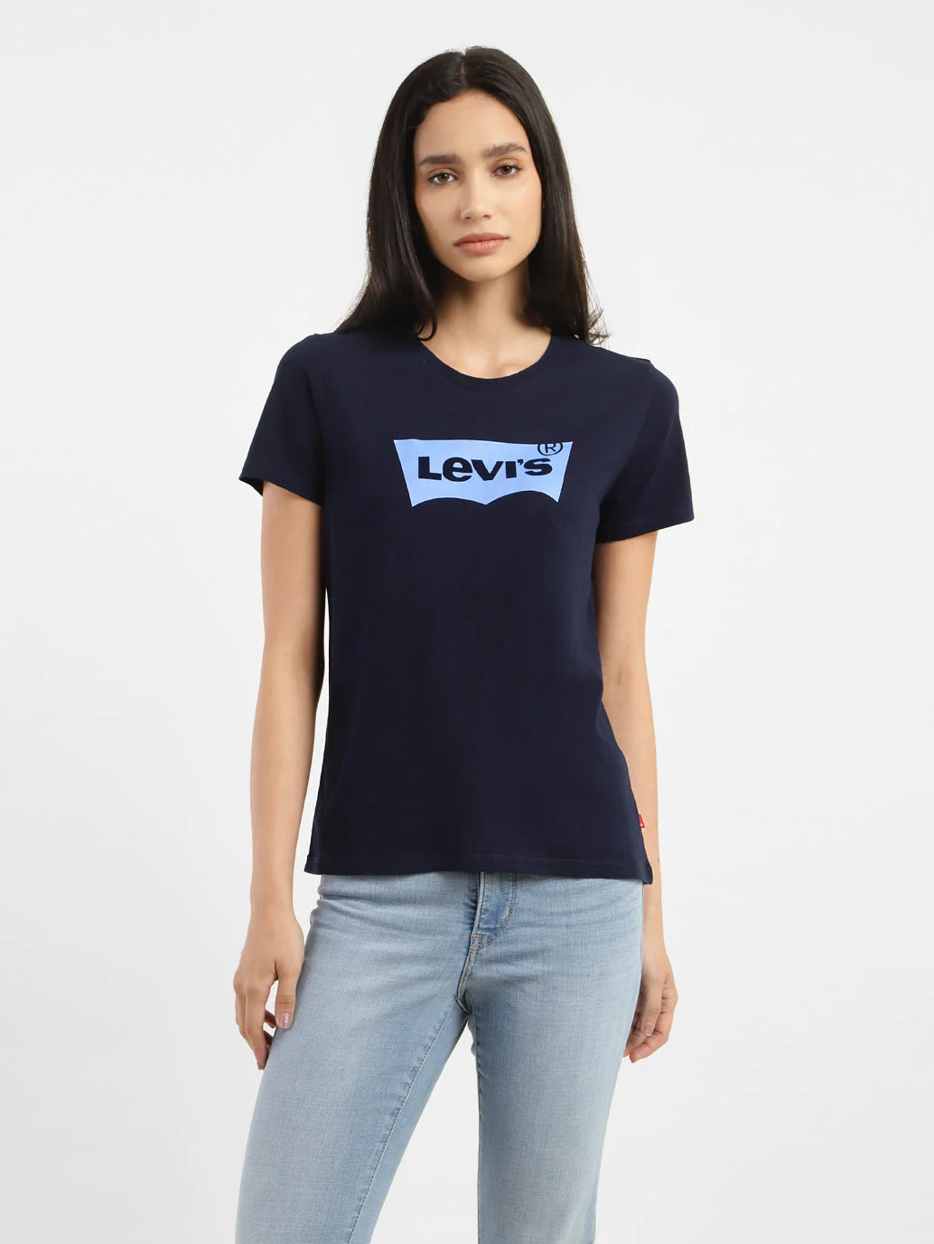 Women's Brand Logo Round Neck T-shirt - Image 2