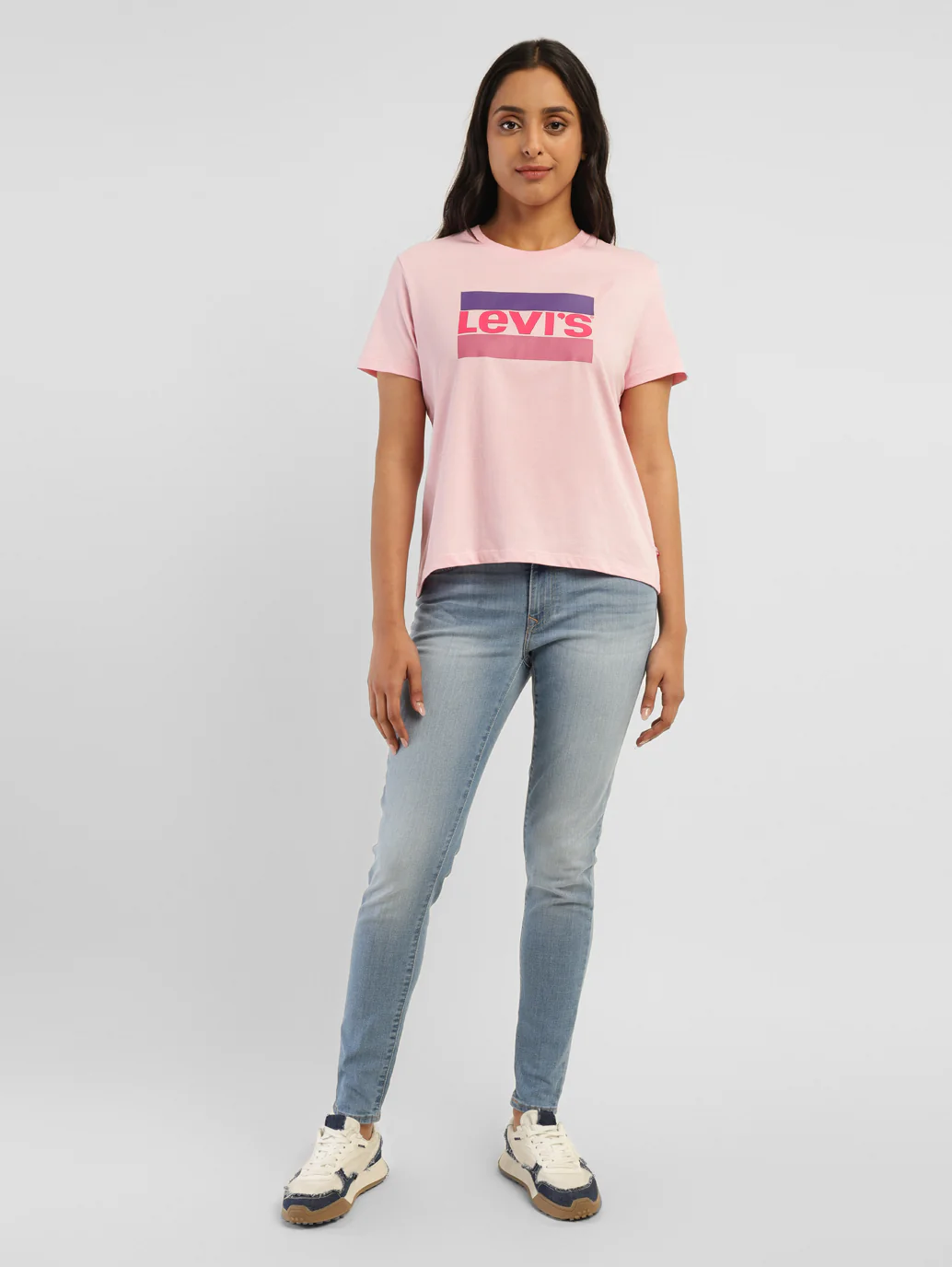 Women's Brand Logo Round Neck T-shirt - Image 9