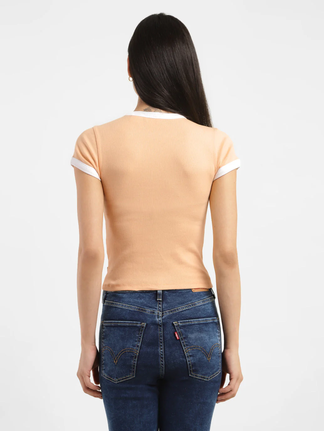 Women's Brand Logo Slim Fit T-shirt - Image 3