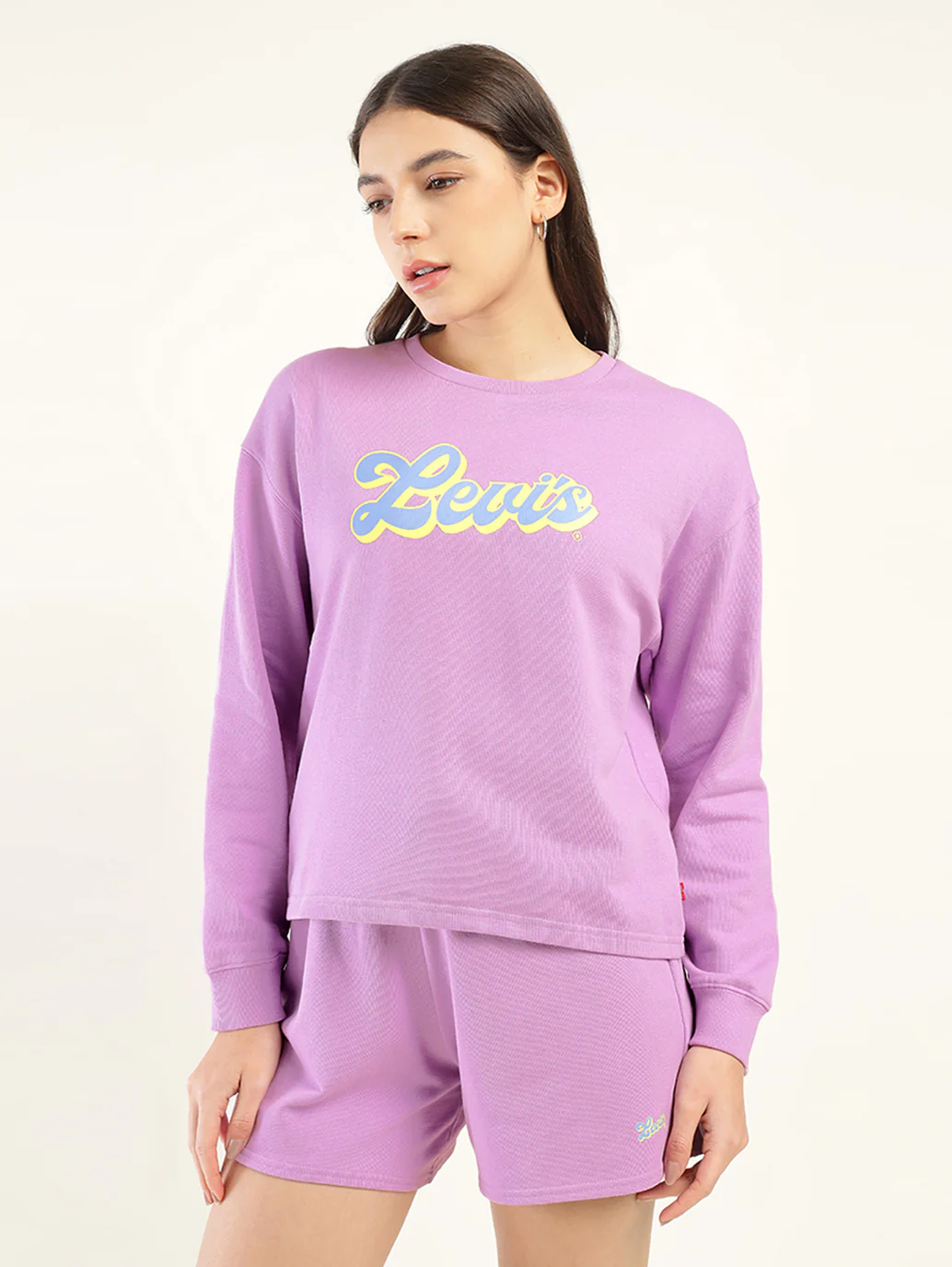 Women's Brand Logo Violet Co-ord Set - Image 4