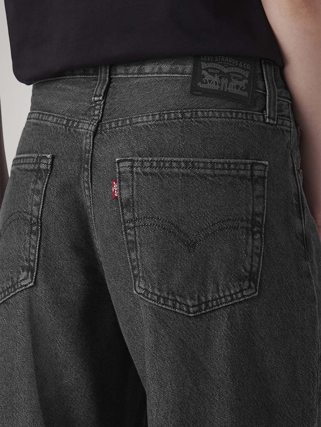 Women's Charcoal Grey XL Straight Loose Fit Mid Rise Jeans - Image 5