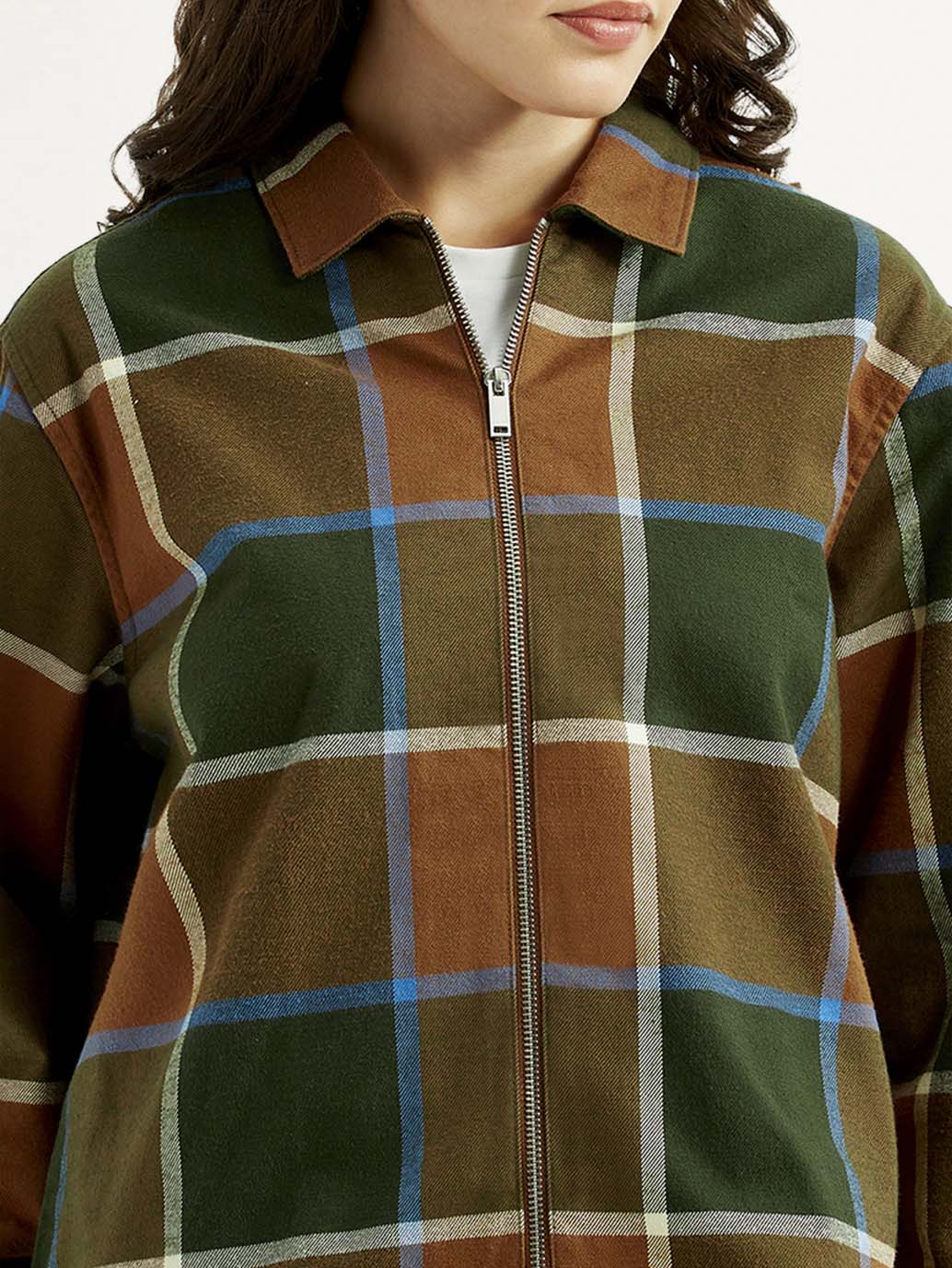 Women's Multi Color Checkered Shirt - Image 4