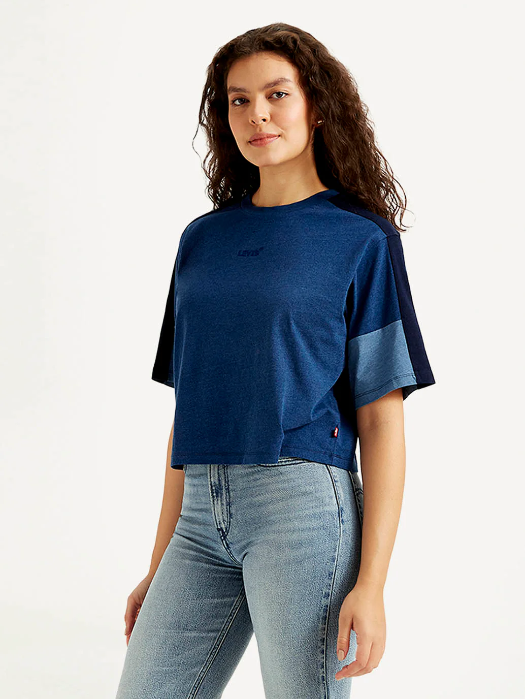 Women's Colorblock Crew Neck T-shirt - Image 6