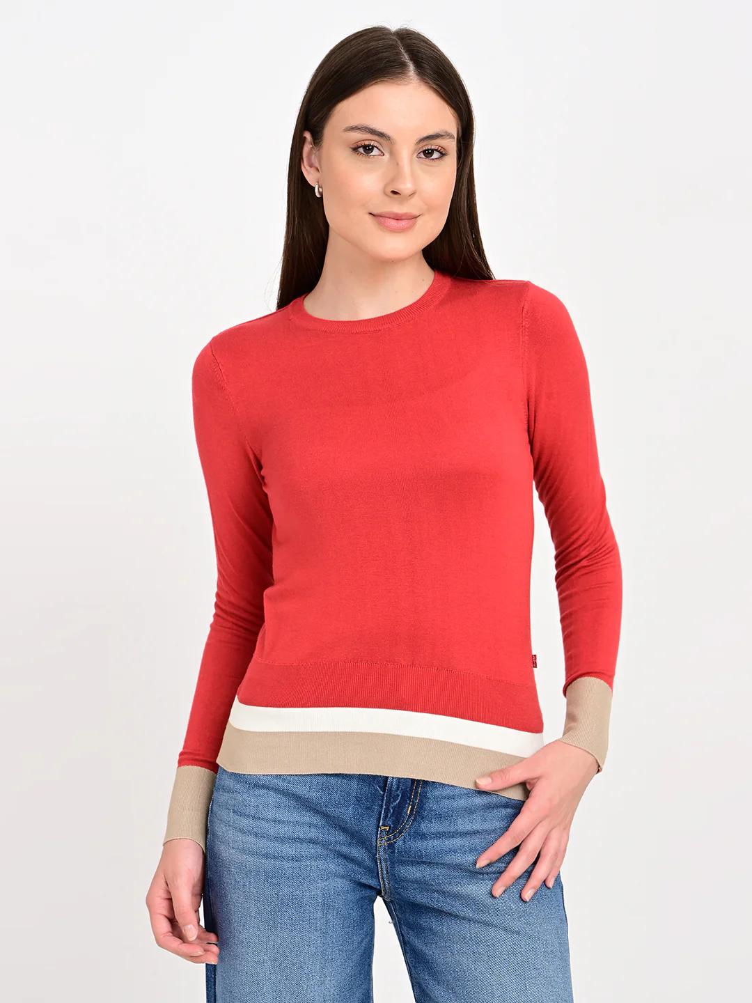 Women's Colorblock Regular Fit Top - Image 4