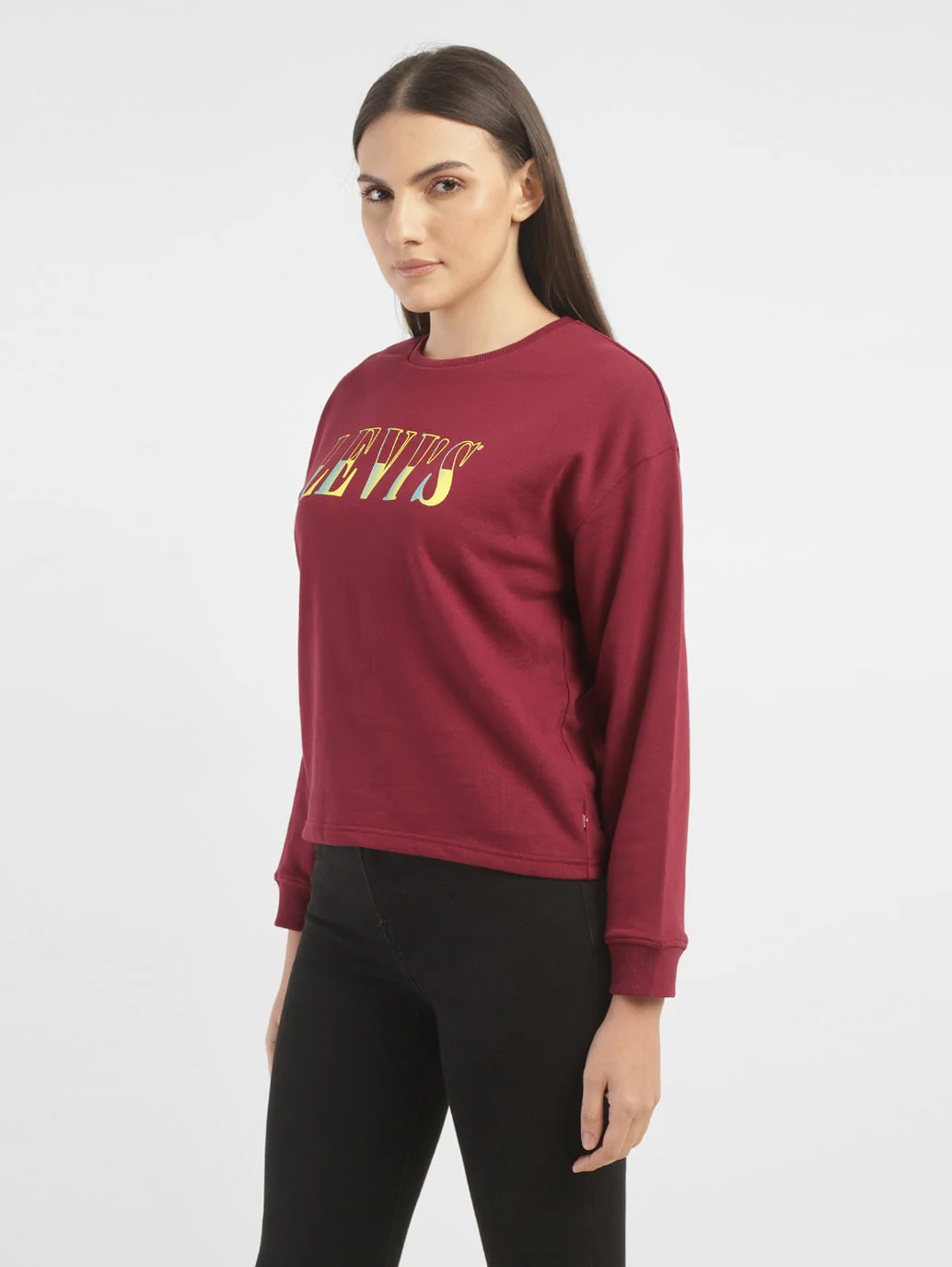 Women's Conversational Crew Neck Sweatshirt - Image 4