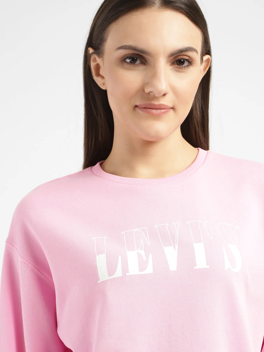 Women's Brand Logo Crew Neck Sweatshirt - Image 5
