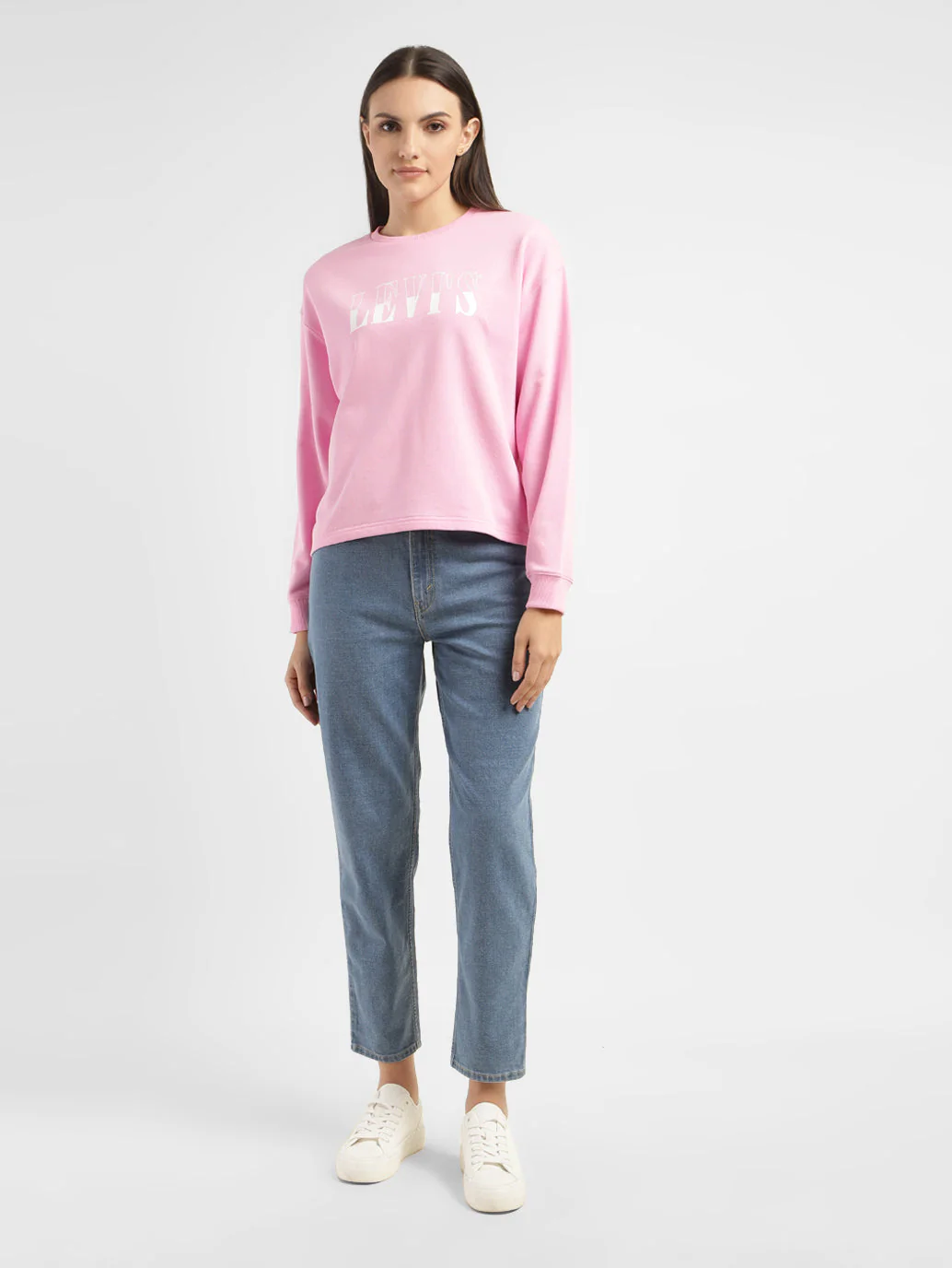 Women's Brand Logo Crew Neck Sweatshirt - Image 6