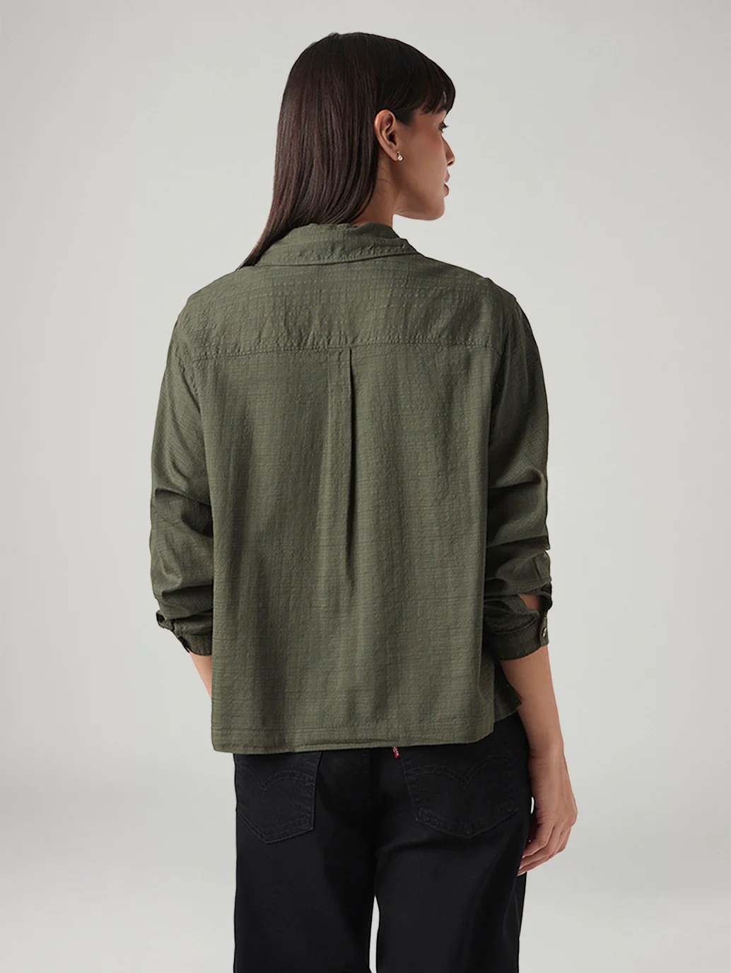 Women's Embroidered Regular Fit Shirt - Image 3
