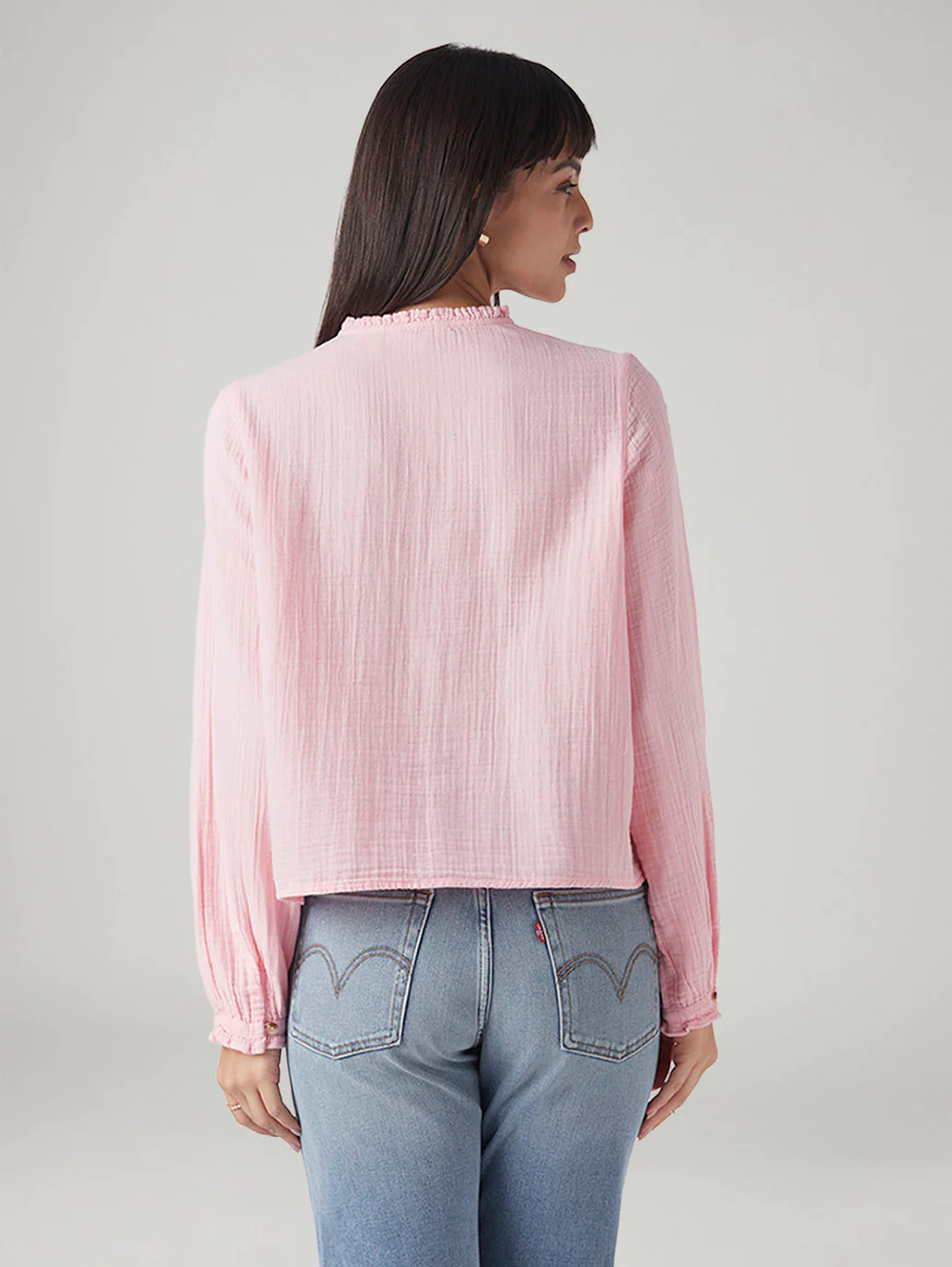Women's Embroidered Regular Fit Top - Image 3