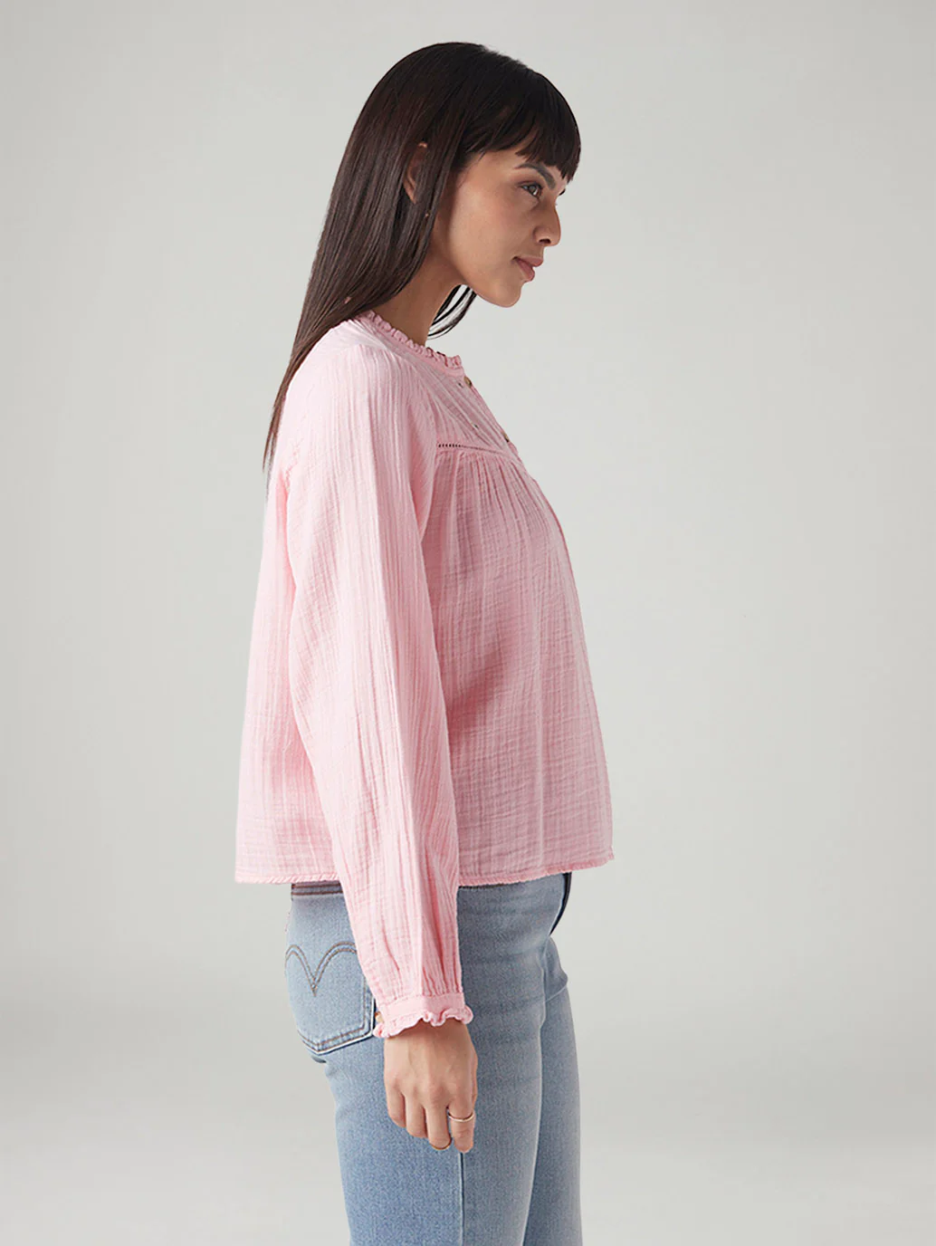 Women's Embroidered Regular Fit Top - Image 5