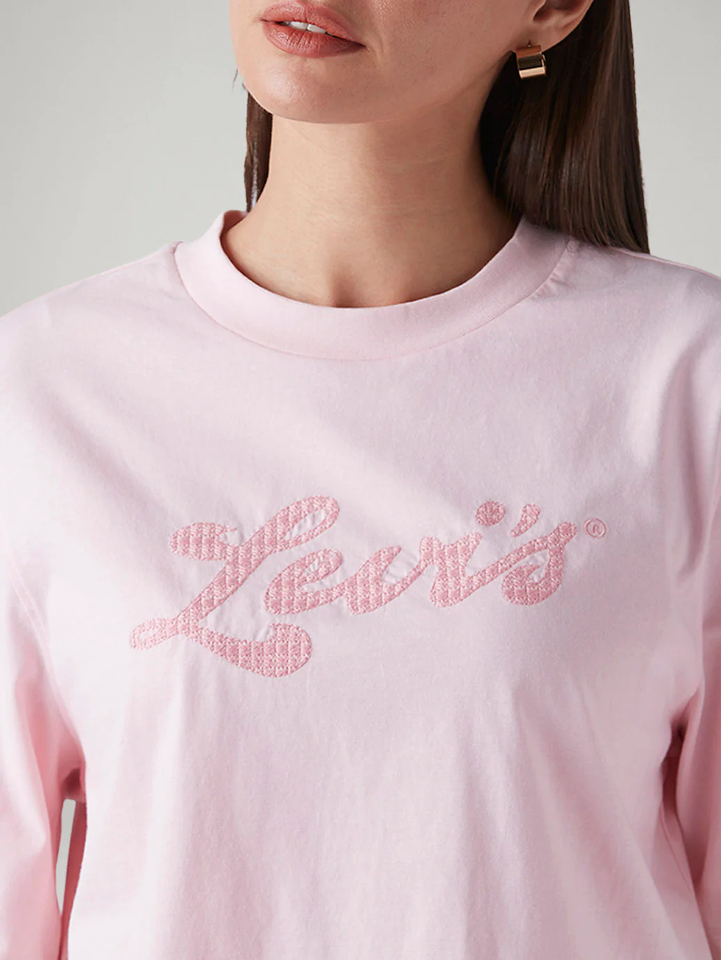 Women's Embroidered Relaxed Fit Embroidery T-Shirt - Image 4