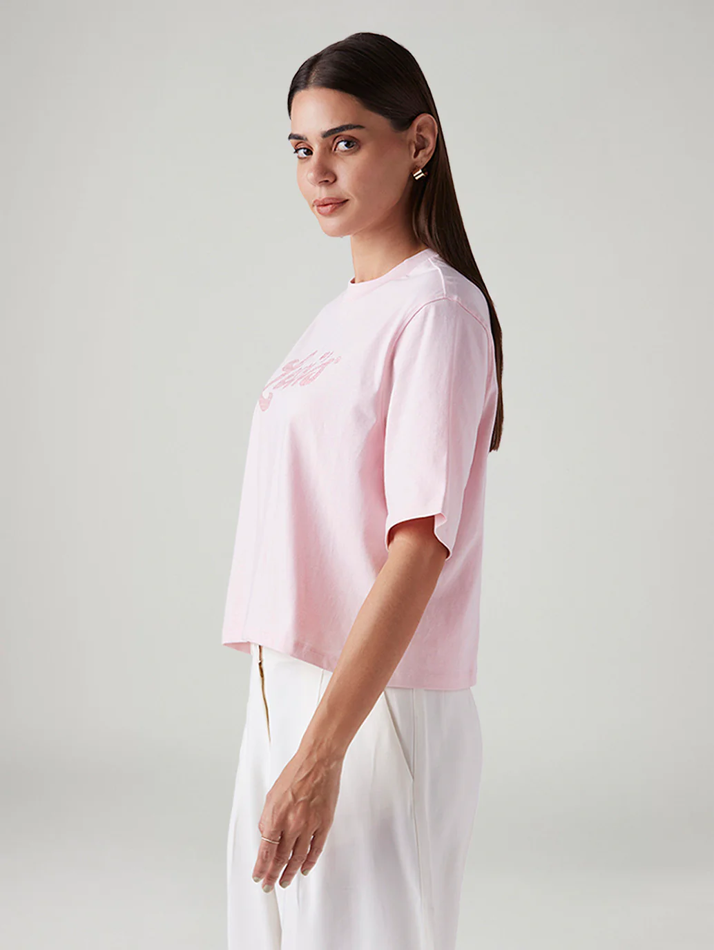 Women's Embroidered Relaxed Fit Embroidery T-Shirt - Image 5