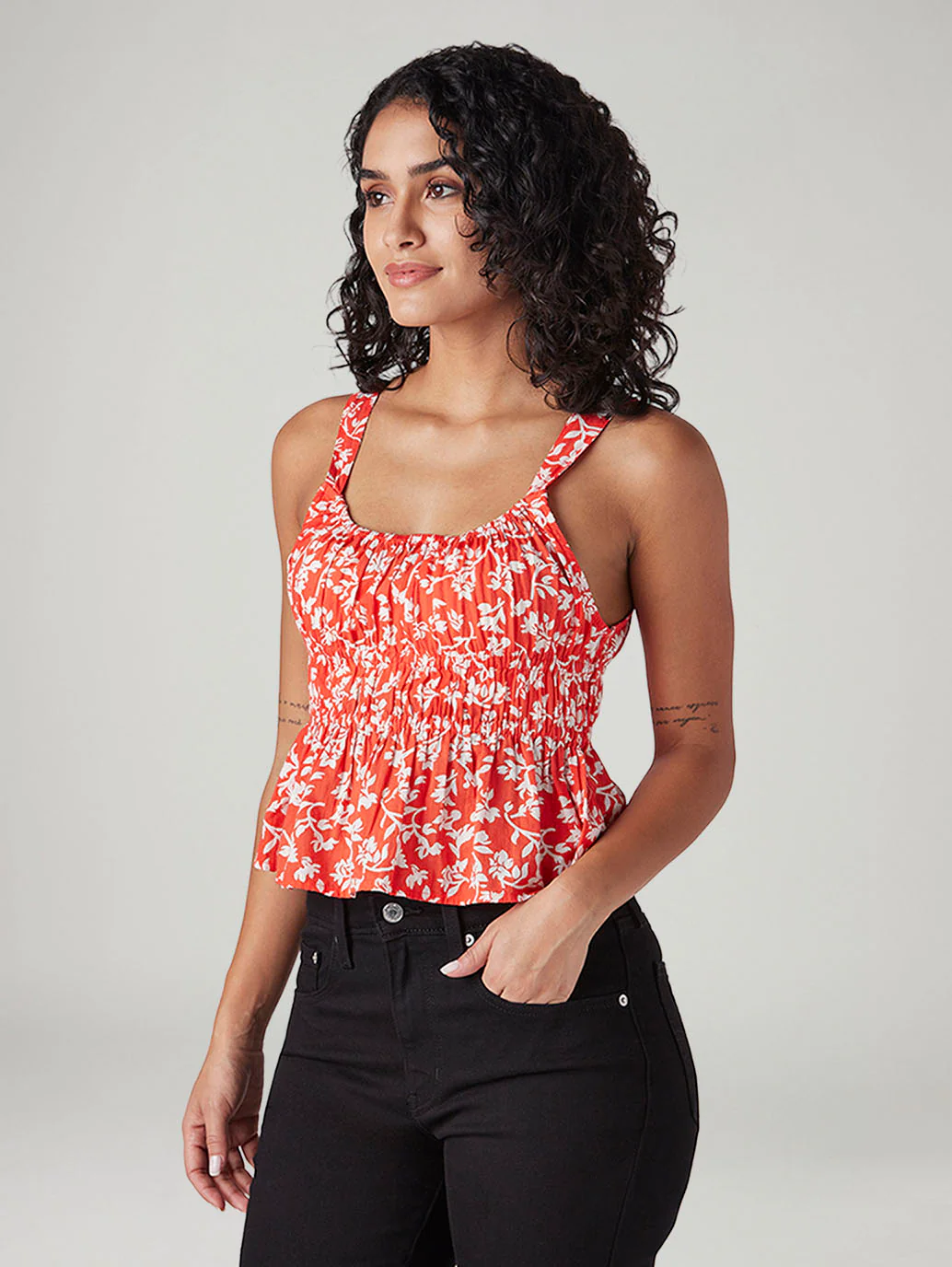 Women's Floral Regular Fit Top - Image 5