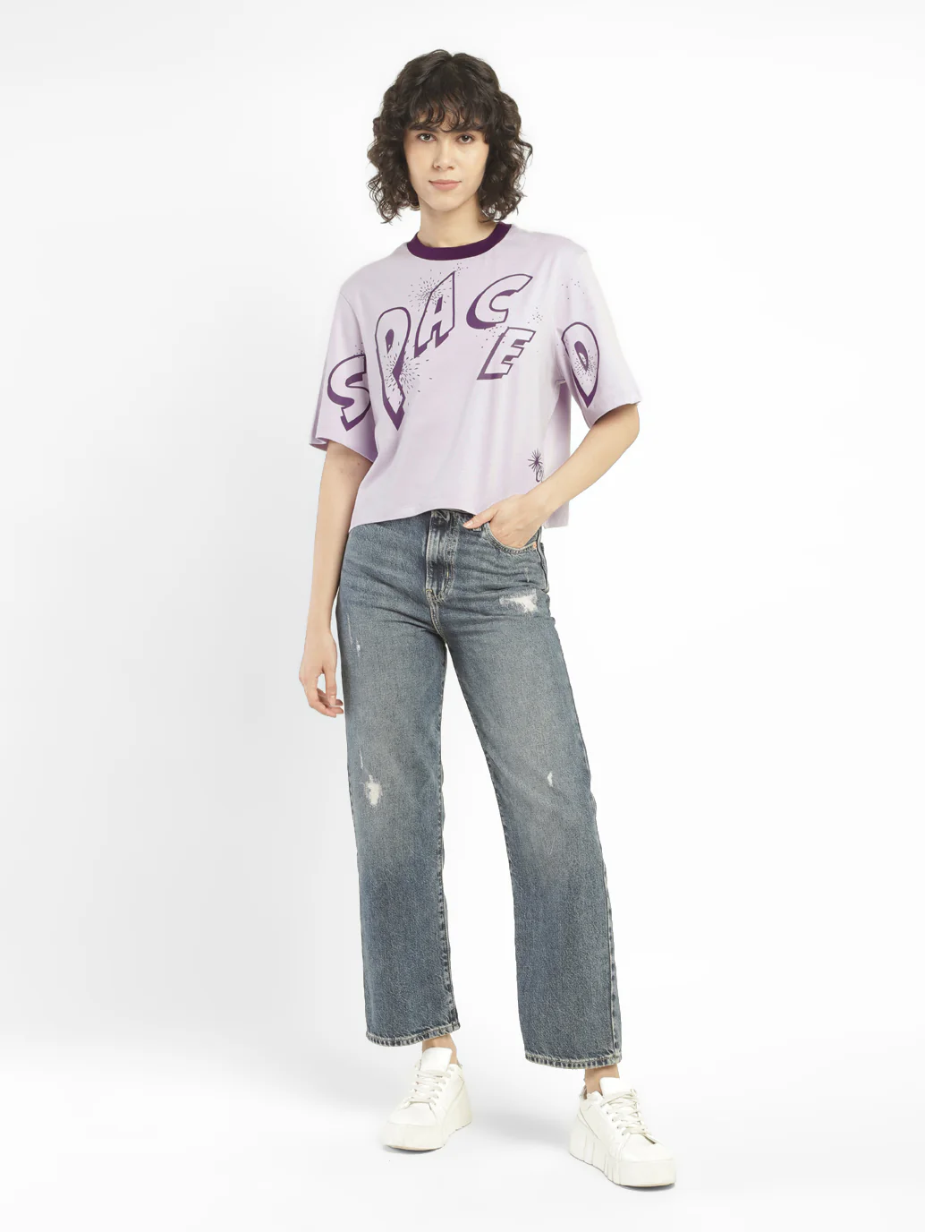 Women's Graphic Print Boxy T-shirt - Image 5