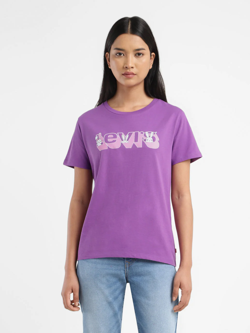 Women's Graphic Print Crew Neck T-shirt - Image 2