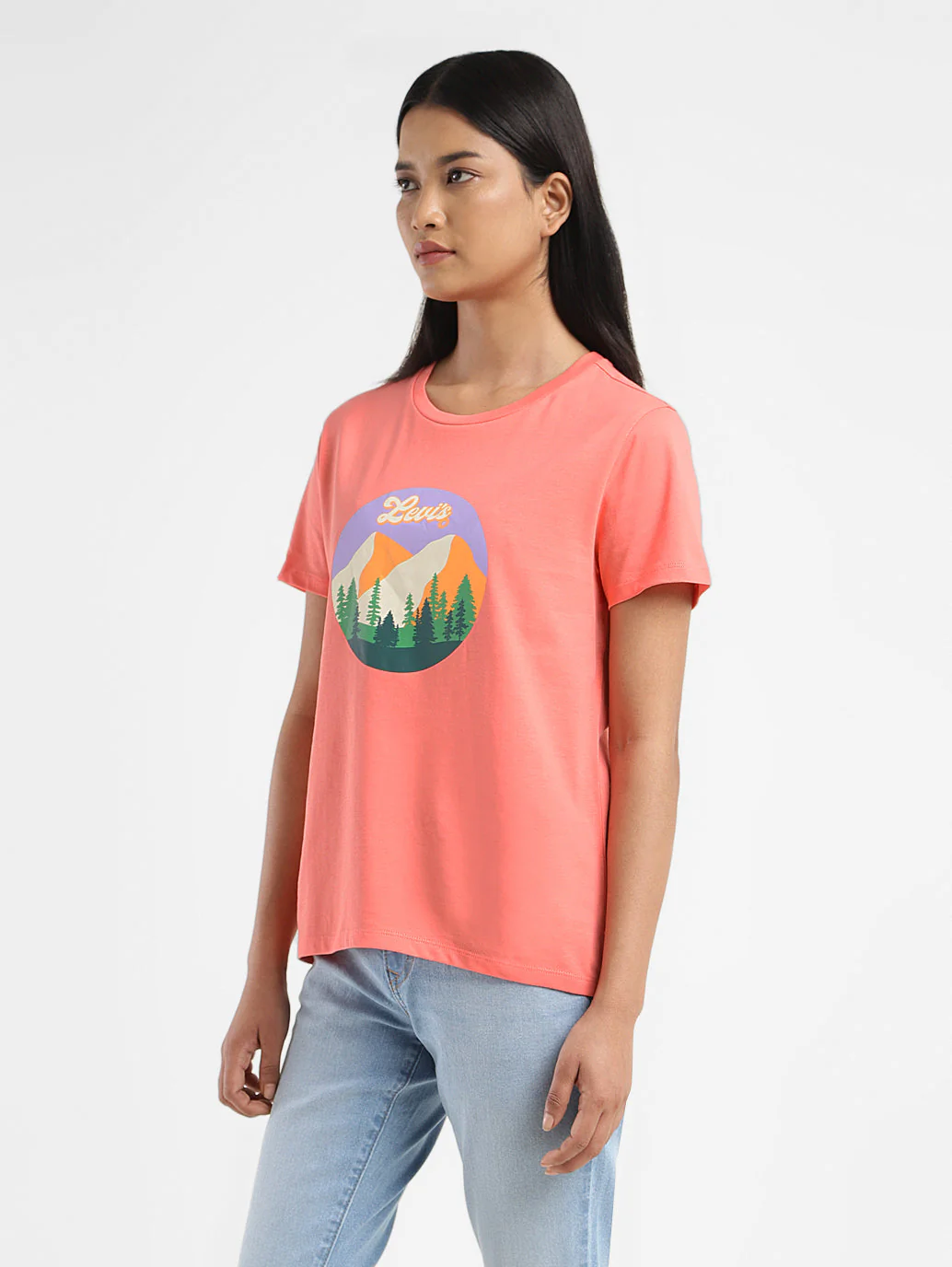Women's Graphic Print Crew Neck T shirt - Image 4