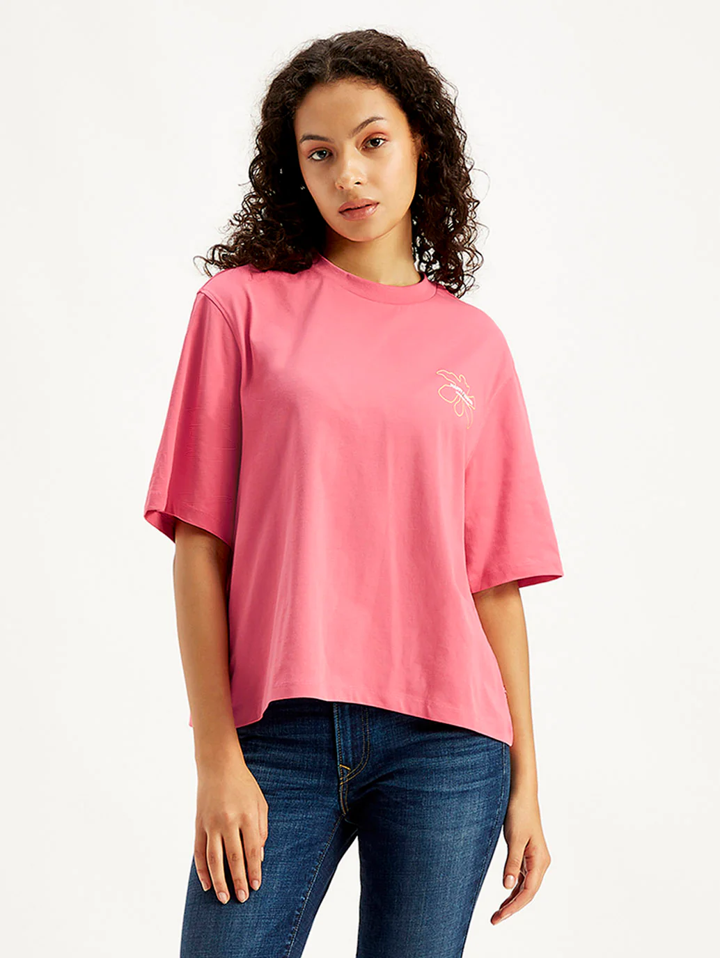 Women's Graphic Print Loose Fit T-Shirt - Image 2