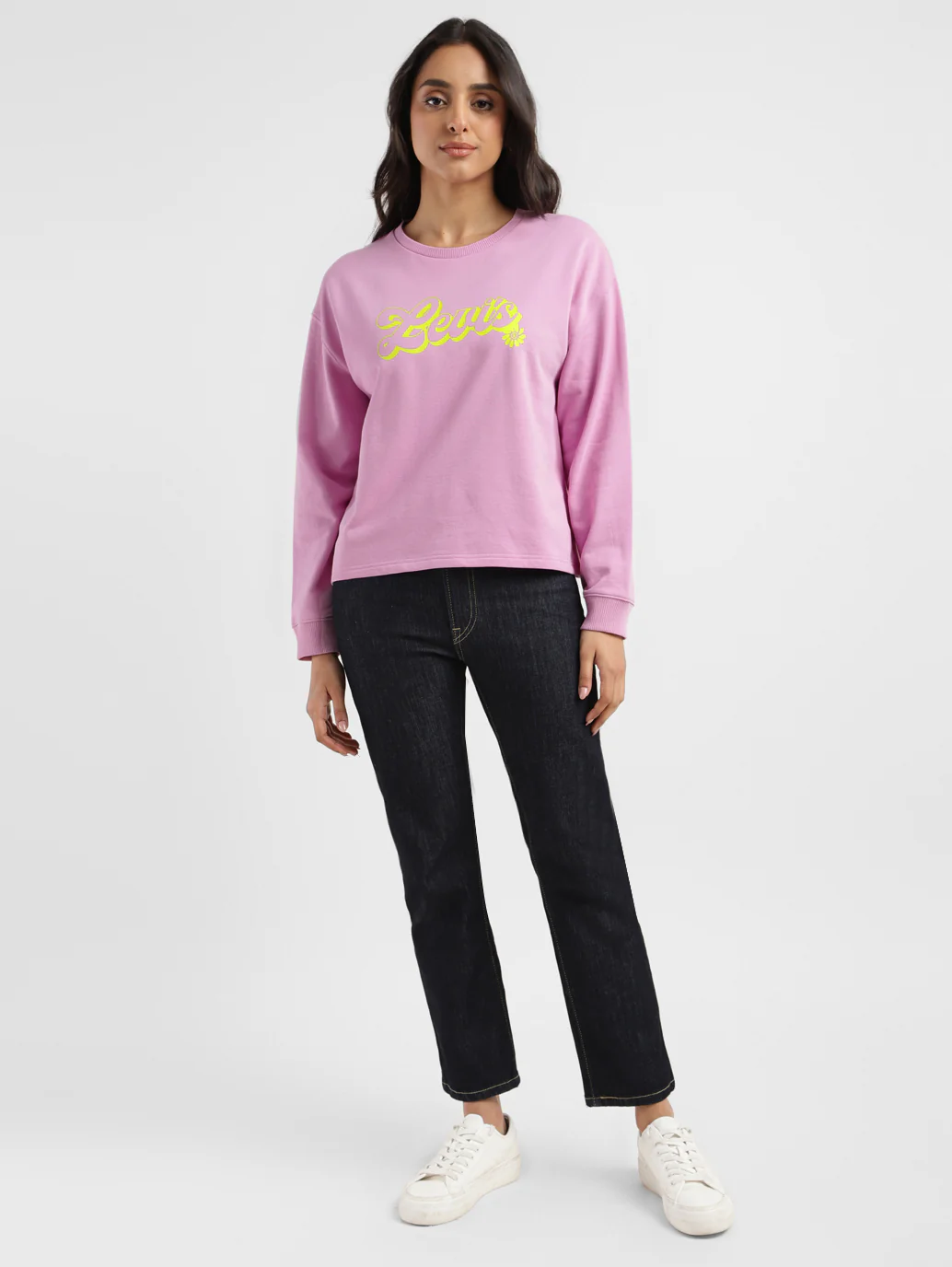 Women's Graphic Print Crew Neck Sweatshirt - Image 6