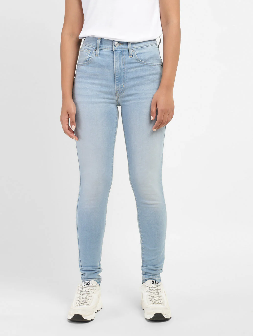 Women's 711 Blue Skinny Fit High Rise Jeans - Image 2