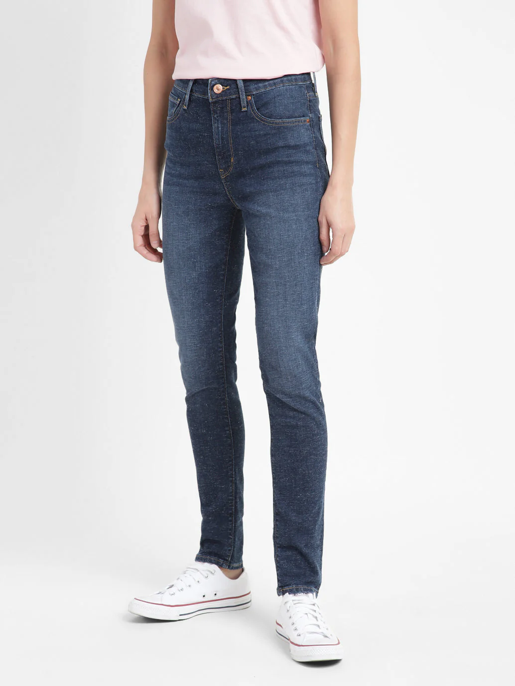 Women's 721 Blue Skinny Fit High Rise Jeans