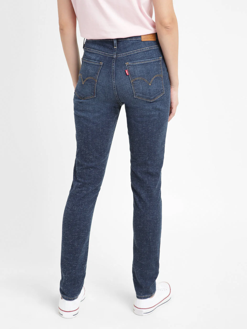 Women's 721 Blue Skinny Fit High Rise Jeans - Image 2