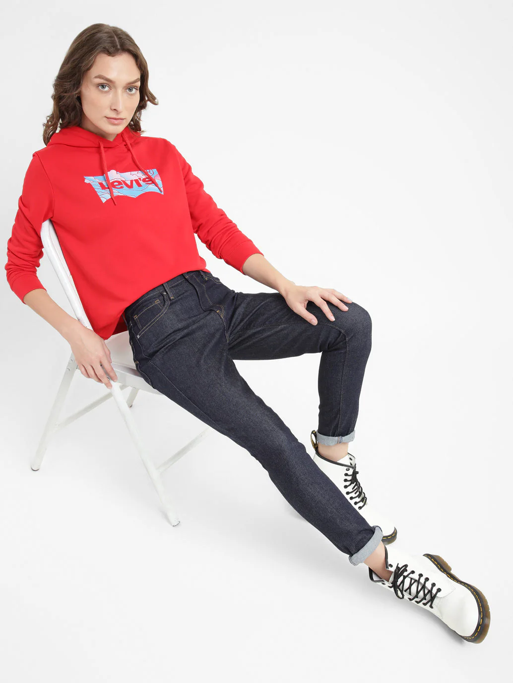 Women's 721 Indigo Skinny Fit High Rise Jeans - Image 2