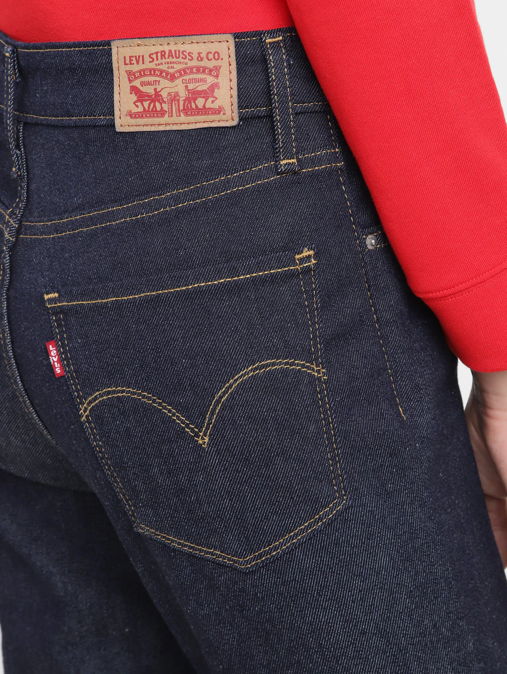 Women's 721 Indigo Skinny Fit High Rise Jeans - Image 7